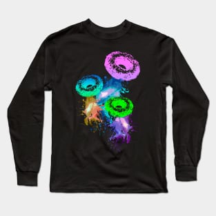 Colorful Donuts - Version 3 Long Sleeve T-Shirt